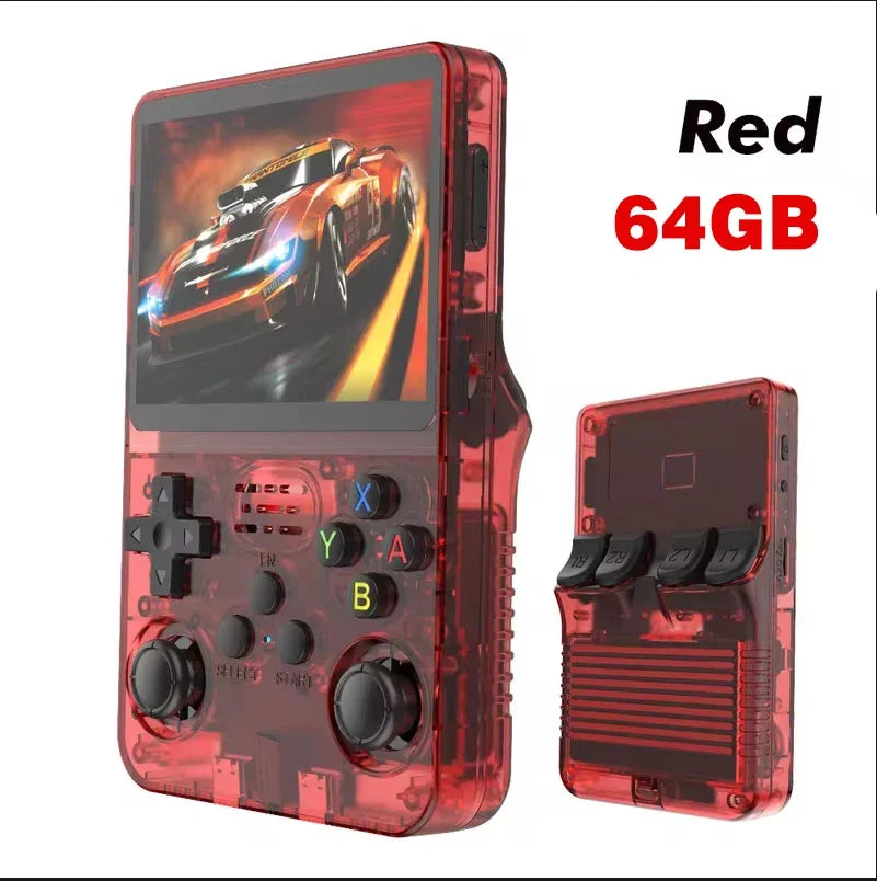 Consola Retro Portátil R36S ARKOS | 15,000 Juegos, Pantalla IPS 3.5”, Linux, 64GB/128GB