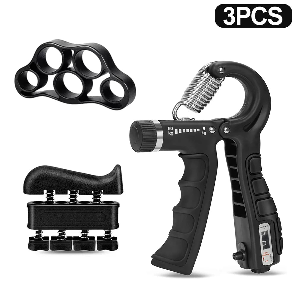 Pinza Ajustable de Fuerza 5–60 kg | Fortalecedor de Mano, Muñeca y Antebrazo para Fitness y Rehabilitación