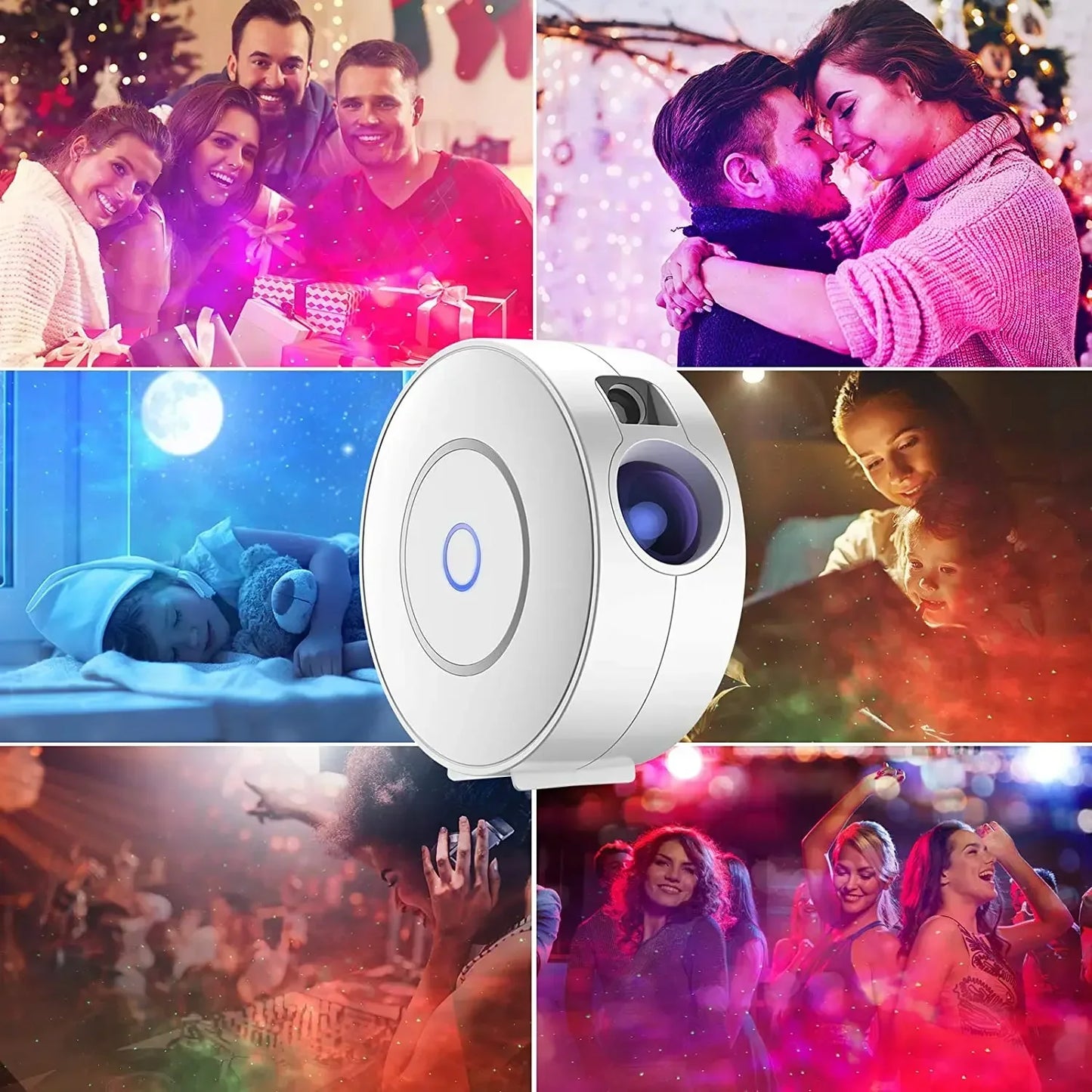 Proyector Inteligente de Cielo Estrellado WiFi | Control por Voz y App, Luces LED Aurora Galaxy
